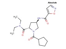 (4R)-1-(cyclopentylcarbonyl)-N,N-diethyl-4-[(isoxazol-5-ylcarbonyl)amino]-L-prolinamide