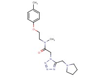 N-methyl-N-[2-(4-methylphenoxy)ethyl]-2-[5-(1-pyrrolidinylmethyl)-1H-tetrazol-1-yl]acetamide