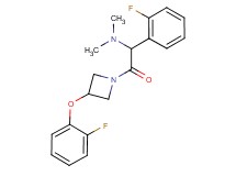 2-[3-(2-fluorophenoxy)-1-azetidinyl]-1-(2-fluorophenyl)-N,N-dimethyl-2-oxoethanamine