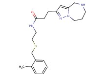 N-{2-[(2-methylbenzyl)thio]ethyl}-3-(5,6,7,8-tetrahydro-4H-pyrazolo[1,5-a][1,4]diazepin-2-yl)propanamide hydrochloride