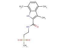 3,4,7-trimethyl-N-[2-(methylsulfonyl)ethyl]-1H-indole-2-carboxamide