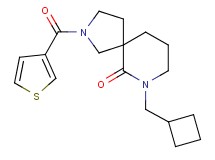 7-(cyclobutylmethyl)-2-(3-thienylcarbonyl)-2,7-diazaspiro[4.5]decan-6-one