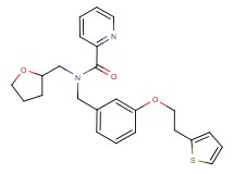 N-(tetrahydro-2-furanylmethyl)-N-{3-[2-(2-thienyl)ethoxy]benzyl}-2-pyridinecarboxamide