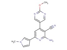 2-amino-4-(2-methoxypyrimidin-5-yl)-6-(1-methyl-1H-pyrrol-3-yl)nicotinonitrile