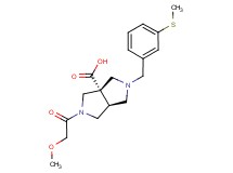(3aS*,6aS*)-2-(methoxyacetyl)-5-[3-(methylthio)benzyl]hexahydropyrrolo[3,4-c]pyrrole-3a(1H)-carboxylic acid