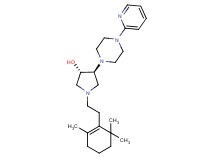 (3S*,4S*)-4-[4-(2-pyridinyl)-1-piperazinyl]-1-[2-(2,6,6-trimethyl-1-cyclohexen-1-yl)ethyl]-3-pyrrolidinol