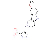 4-[(8-methoxy-1,3,4,5-tetrahydro-2H-pyrido[4,3-b]indol-2-yl)methyl]-1H-pyrazole-3-carboxylic acid