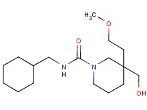 N-(cyclohexylmethyl)-3-(hydroxymethyl)-3-(2-methoxyethyl)-1-piperidinecarboxamide