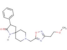 8-{[3-(2-methoxyethyl)-1,2,4-oxadiazol-5-yl]methyl}-3-phenyl-1,8-diazaspiro[4.5]decan-2-one
