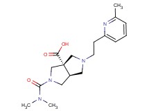 (3aS*,6aS*)-2-[(dimethylamino)carbonyl]-5-[2-(6-methylpyridin-2-yl)ethyl]hexahydropyrrolo[3,4-c]pyrrole-3a(1H)-carboxylic acid