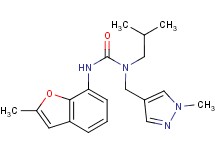 N-isobutyl-N'-(2-methyl-1-benzofuran-7-yl)-N-[(1-methyl-1H-pyrazol-4-yl)methyl]urea