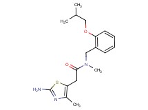 2-(2-amino-4-methyl-1,3-thiazol-5-yl)-N-(2-isobutoxybenzyl)-N-methylacetamide