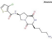 N-[(3S,7S,8aS)-3-(4-aminobutyl)-1,4-dioxooctahydropyrrolo[1,2-a]pyrazin-7-yl]-3-chloro-2-thiophenecarboxamide