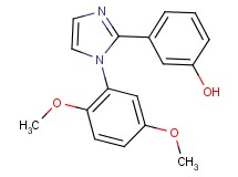 3-[1-(2,5-dimethoxyphenyl)-1H-imidazol-2-yl]phenol
