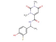 N-[1-(3-fluoro-4-hydroxyphenyl)ethyl]-1,3-dimethyl-2,6-dioxo-1,2,3,6-tetrahydropyrimidine-4-carboxamide