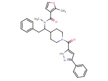 N,2-dimethyl-N-(2-phenyl-1-{1-[(3-phenyl-1H-pyrazol-5-yl)carbonyl]-4-piperidinyl}ethyl)-3-furamide