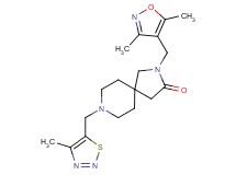 2-[(3,5-dimethyl-4-isoxazolyl)methyl]-8-[(4-methyl-1,2,3-thiadiazol-5-yl)methyl]-2,8-diazaspiro[4.5]decan-3-one