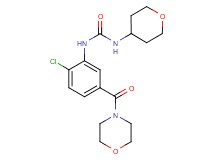 N-[2-chloro-5-(morpholin-4-ylcarbonyl)phenyl]-N'-(tetrahydro-2H-pyran-4-yl)urea