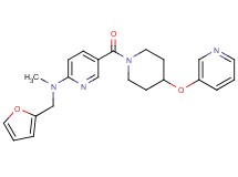 N-(2-furylmethyl)-N-methyl-5-{[4-(3-pyridinyloxy)-1-piperidinyl]carbonyl}-2-pyridinamine