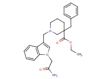 ethyl 1-{[1-(2-amino-2-oxoethyl)-1H-indol-3-yl]methyl}-3-benzyl-3-piperidinecarboxylate