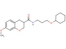 N-[3-(cyclohexyloxy)propyl]-7-methoxychromane-3-carboxamide