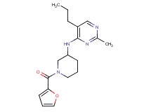 N-[1-(2-furoyl)piperidin-3-yl]-2-methyl-5-propylpyrimidin-4-amine
