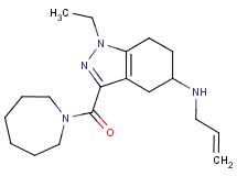 N-allyl-3-(1-azepanylcarbonyl)-1-ethyl-4,5,6,7-tetrahydro-1H-indazol-5-amine