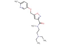 N-[2-(diethylamino)ethyl]-N-methyl-5-{[(6-methyl-3-pyridinyl)oxy]methyl}-3-isoxazolecarboxamide