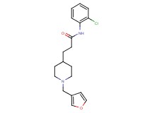 N-(2-chlorophenyl)-3-[1-(3-furylmethyl)-4-piperidinyl]propanamide
