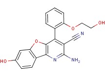 2-amino-7-hydroxy-4-[2-(2-hydroxyethoxy)phenyl][1]benzofuro[3,2-b]pyridine-3-carbonitrile