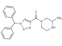 1-{[1-(diphenylmethyl)-1H-1,2,3-triazol-4-yl]carbonyl}-3-methylpiperazine
