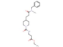 ethyl N-[(4-{3-[benzyl(methyl)amino]-3-oxopropyl}-1-piperidinyl)carbonyl]-beta-alaninate