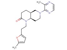 (4aS*,8aR*)-1-[2-(5-methyl-2-furyl)ethyl]-6-(3-methylpyrazin-2-yl)octahydro-1,6-naphthyridin-2(1H)-one