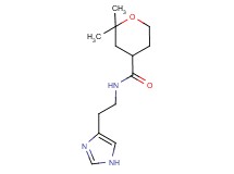 N-[2-(1H-imidazol-4-yl)ethyl]-2,2-dimethyltetrahydro-2H-pyran-4-carboxamide