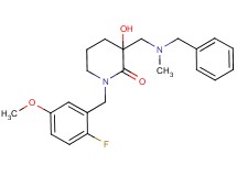 3-{[benzyl(methyl)amino]methyl}-1-(2-fluoro-5-methoxybenzyl)-3-hydroxypiperidin-2-one