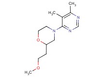 4-(5,6-dimethylpyrimidin-4-yl)-2-(2-methoxyethyl)morpholine