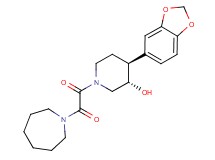 (3S*,4S*)-1-[azepan-1-yl(oxo)acetyl]-4-(1,3-benzodioxol-5-yl)piperidin-3-ol