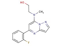 2-[[5-(2-fluorophenyl)pyrazolo[1,5-a]pyrimidin-7-yl](methyl)amino]ethanol