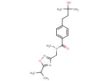 4-(3-hydroxy-3-methylbutyl)-N-[(5-isopropyl-1,2,4-oxadiazol-3-yl)methyl]-N-methylbenzamide