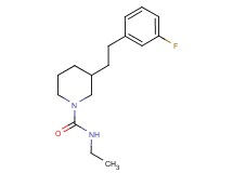 N-ethyl-3-[2-(3-fluorophenyl)ethyl]-1-piperidinecarboxamide