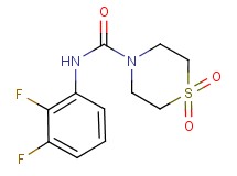 N-(2,3-difluorophenyl)thiomorpholine-4-carboxamide 1,1-dioxide