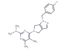 4-[1-(4-fluorobenzyl)-4,6-dihydropyrrolo[3,4-c]pyrazol-5(1H)-yl]-N,N,5,6-tetramethylpyrimidin-2-amine