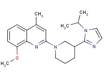 2-[3-(1-isopropyl-1H-imidazol-2-yl)-1-piperidinyl]-8-methoxy-4-methylquinoline