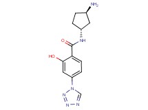 N-[rel-(1R,3R)-3-aminocyclopentyl]-2-hydroxy-4-(1H-tetrazol-1-yl)benzamide hydrochloride