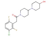 1'-[(3-chloro-2,6-difluorophenyl)acetyl]-1,4'-bipiperidin-4-ol