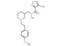 N-({1-[2-(4-methoxyphenyl)ethyl]-3-piperidinyl}methyl)-N,4-dimethyl-1,2,5-oxadiazole-3-carboxamide