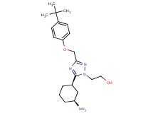2-{5-[(1R*,3S*)-3-aminocyclohexyl]-3-[(4-tert-butylphenoxy)methyl]-1H-1,2,4-triazol-1-yl}ethanol