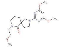 2-(4,6-dimethoxy-2-pyrimidinyl)-7-(2-methoxyethyl)-2,7-diazaspiro[4.5]decan-6-one