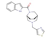 (1S*,5R*)-6-(1H-indol-2-ylcarbonyl)-3-(1,3-thiazol-4-ylmethyl)-3,6-diazabicyclo[3.2.2]nonane