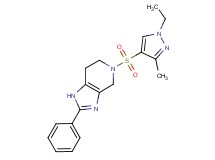 5-[(1-ethyl-3-methyl-1H-pyrazol-4-yl)sulfonyl]-2-phenyl-4,5,6,7-tetrahydro-1H-imidazo[4,5-c]pyridine